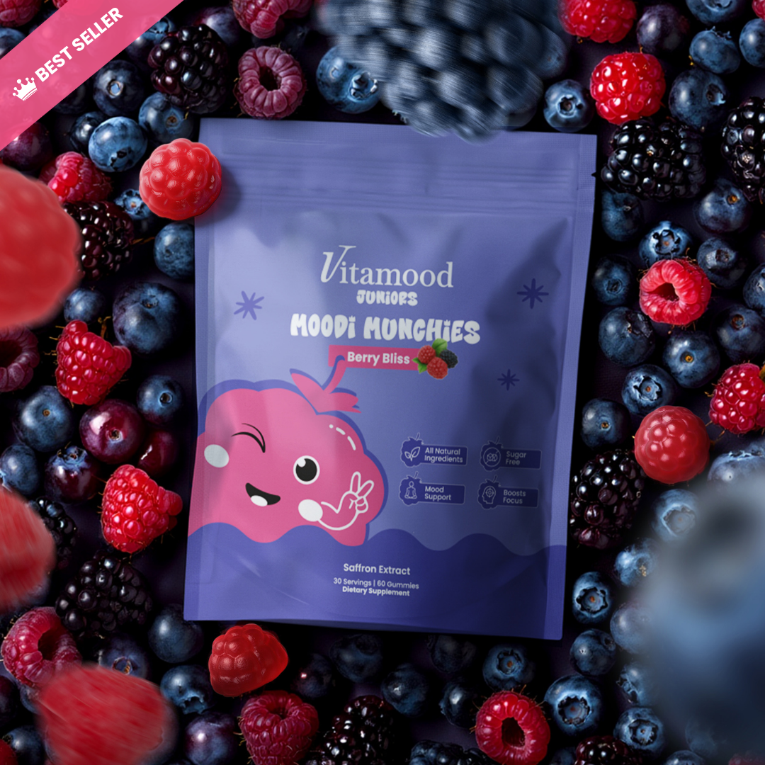 Vitamood Munchies saffron mood and focus gummies for kids – best seller